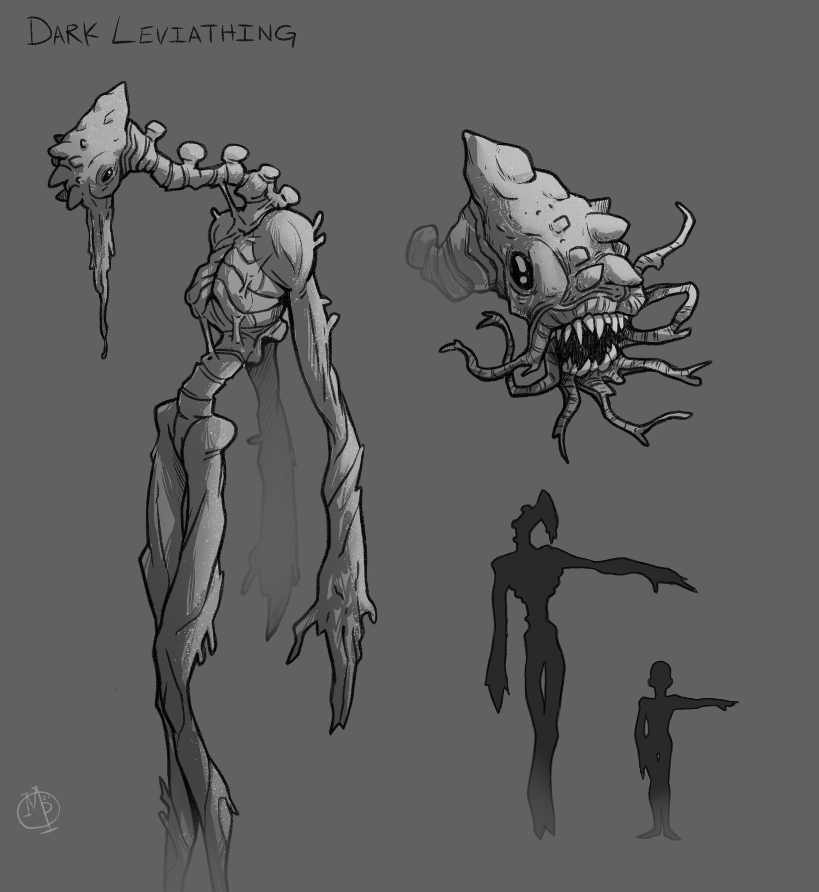 ArtStation - Dark Leviathing Monster Concept