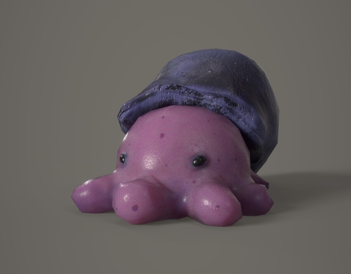 ArtStation - Shelled Land Squid - Alamo College Genetics Game