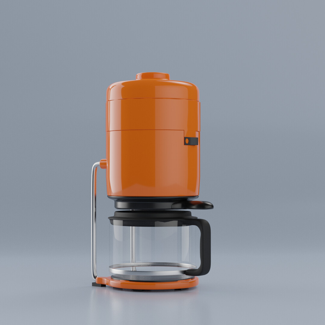 Coffee maker designed by Florian Seiffert for Braun in 1972 3D