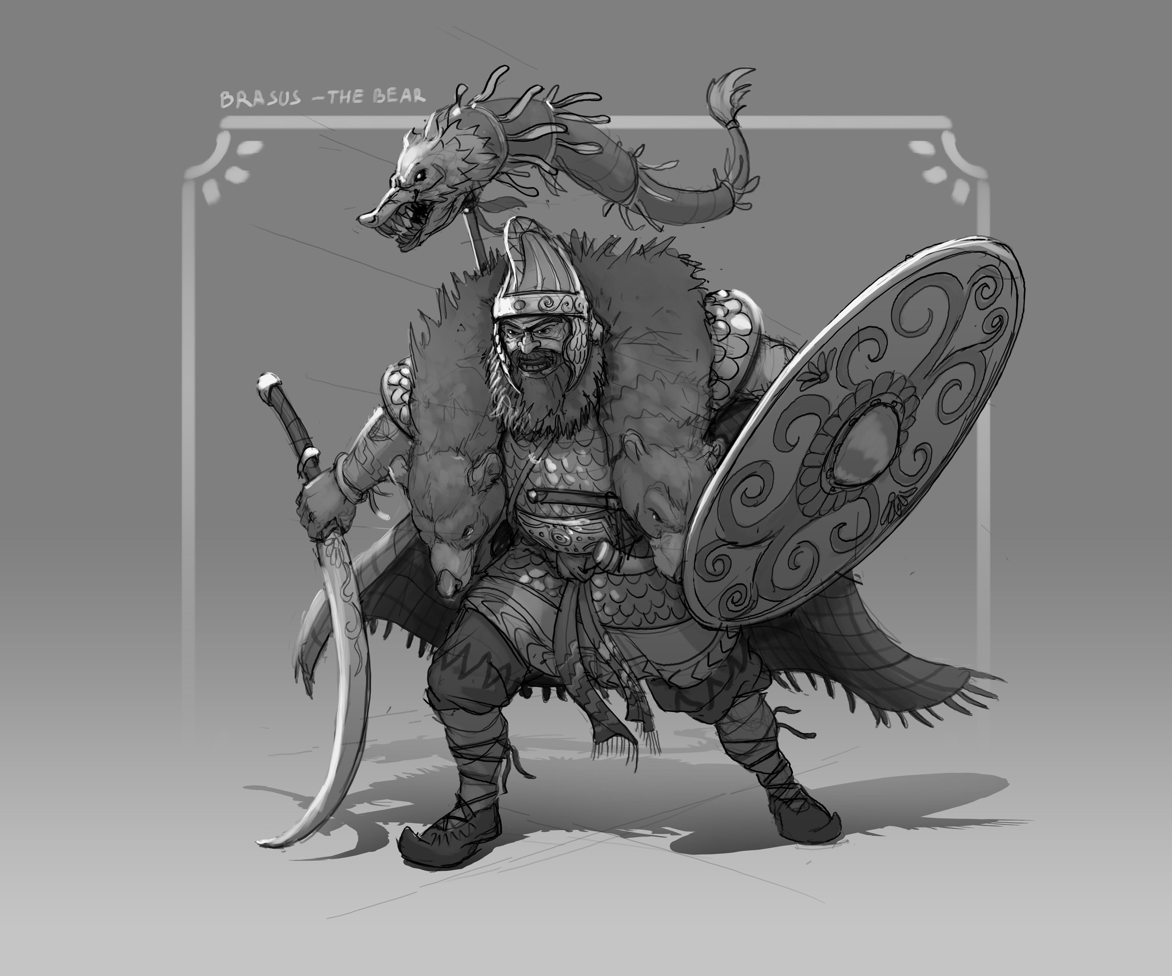 ArtStation - Dacian Champion artwar