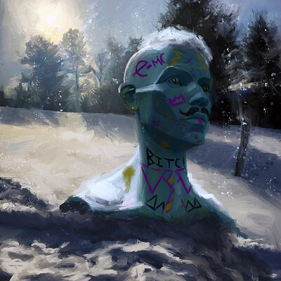 Moe murdock snowstatue