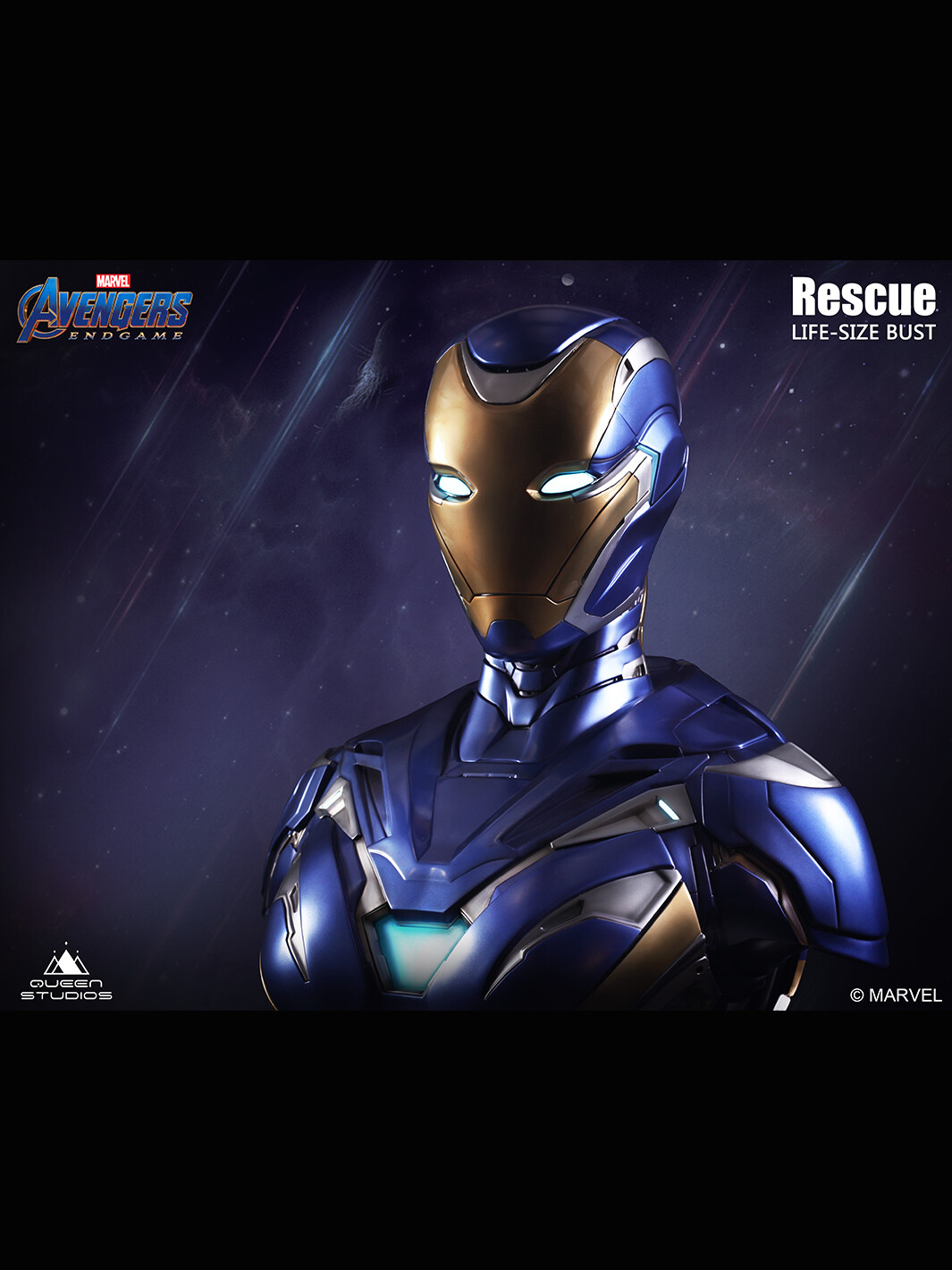 Queen Studios 𝐐𝐔𝐄𝐄𝐍 𝐒𝐓𝐔𝐃𝐈𝐎𝐒 𝐈𝐑𝐎𝐍 𝐌𝐀𝐍 𝐌𝐀𝐑𝐊 𝟒𝟗 𝐑𝐄𝐒𝐂𝐔𝐄 𝐋𝐈𝐅𝐄 𝐒𝐈𝐙𝐄 𝐁𝐔𝐒𝐓