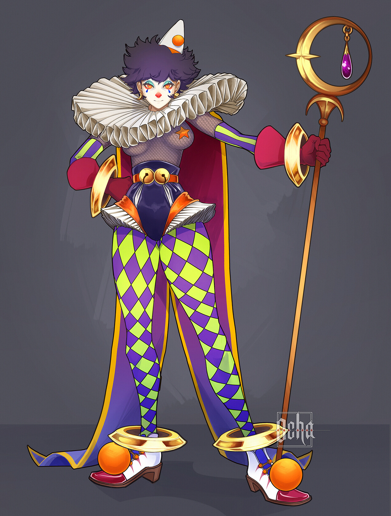 Clown Anime Halloween Cute Colorful Boy Animeboy Acg  Cute Anime Clown Boy   Free Transparent PNG Download  PNGkey