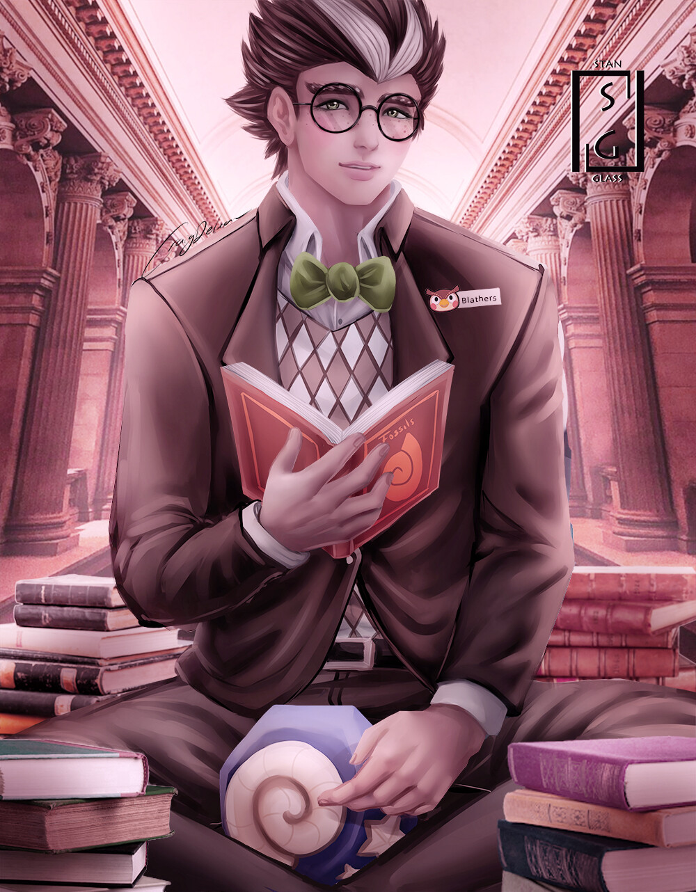 ArtStation Blathers (AC) Fanart