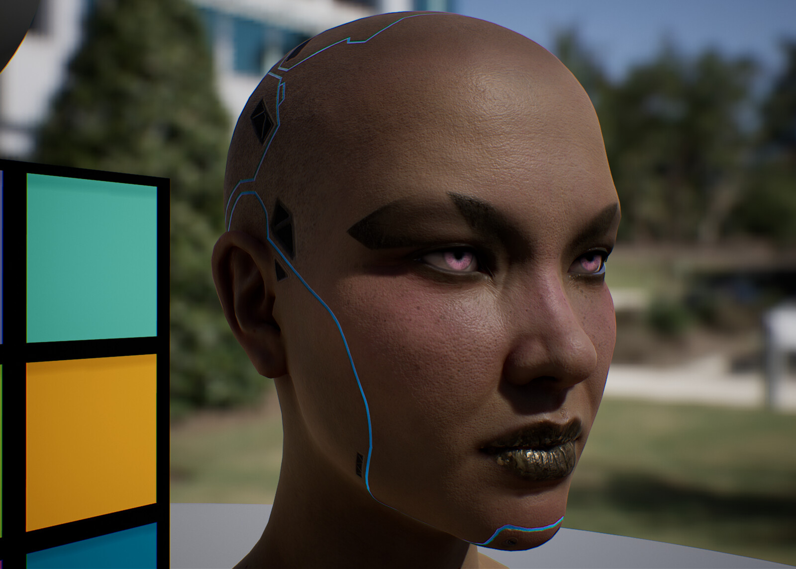 Portrait WIP in Unreal Engine 