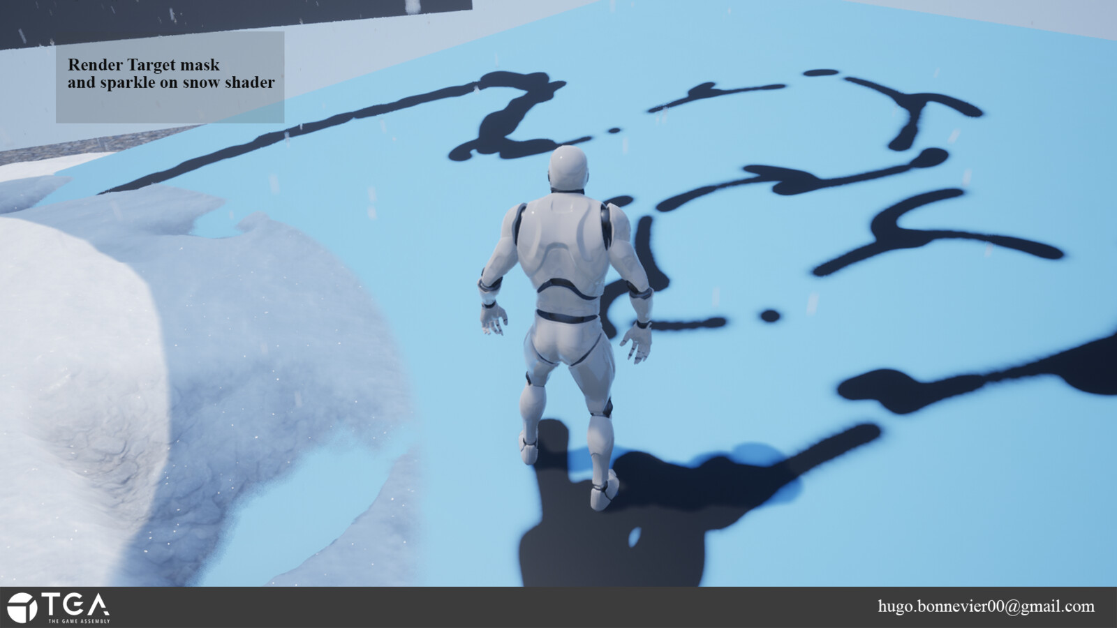 Showcase of Render Target and sparkle in snow shader.