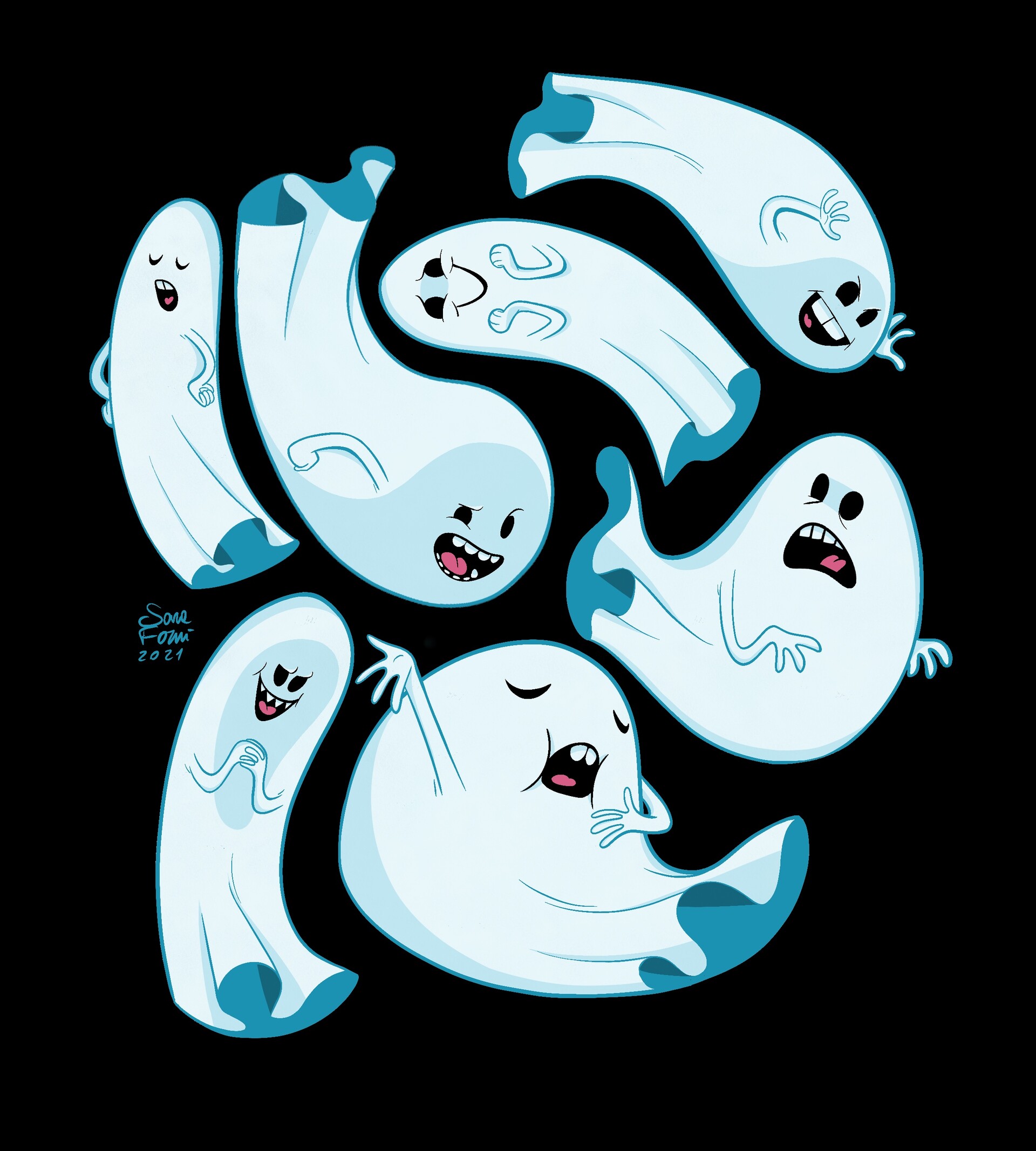 ArtStation - Funny Ghosts