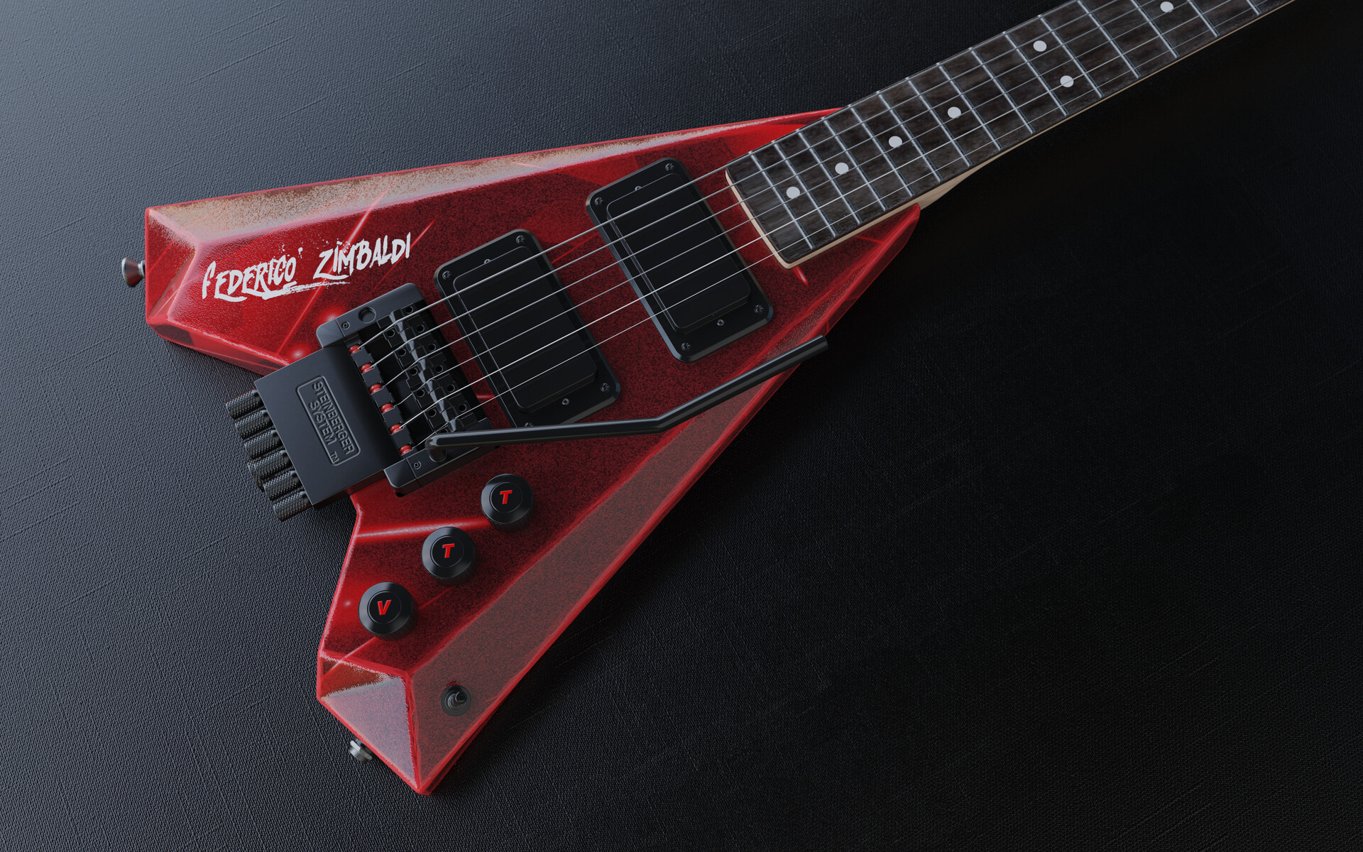 Federico Zimbaldi - Compact Rock HeadLess guitar