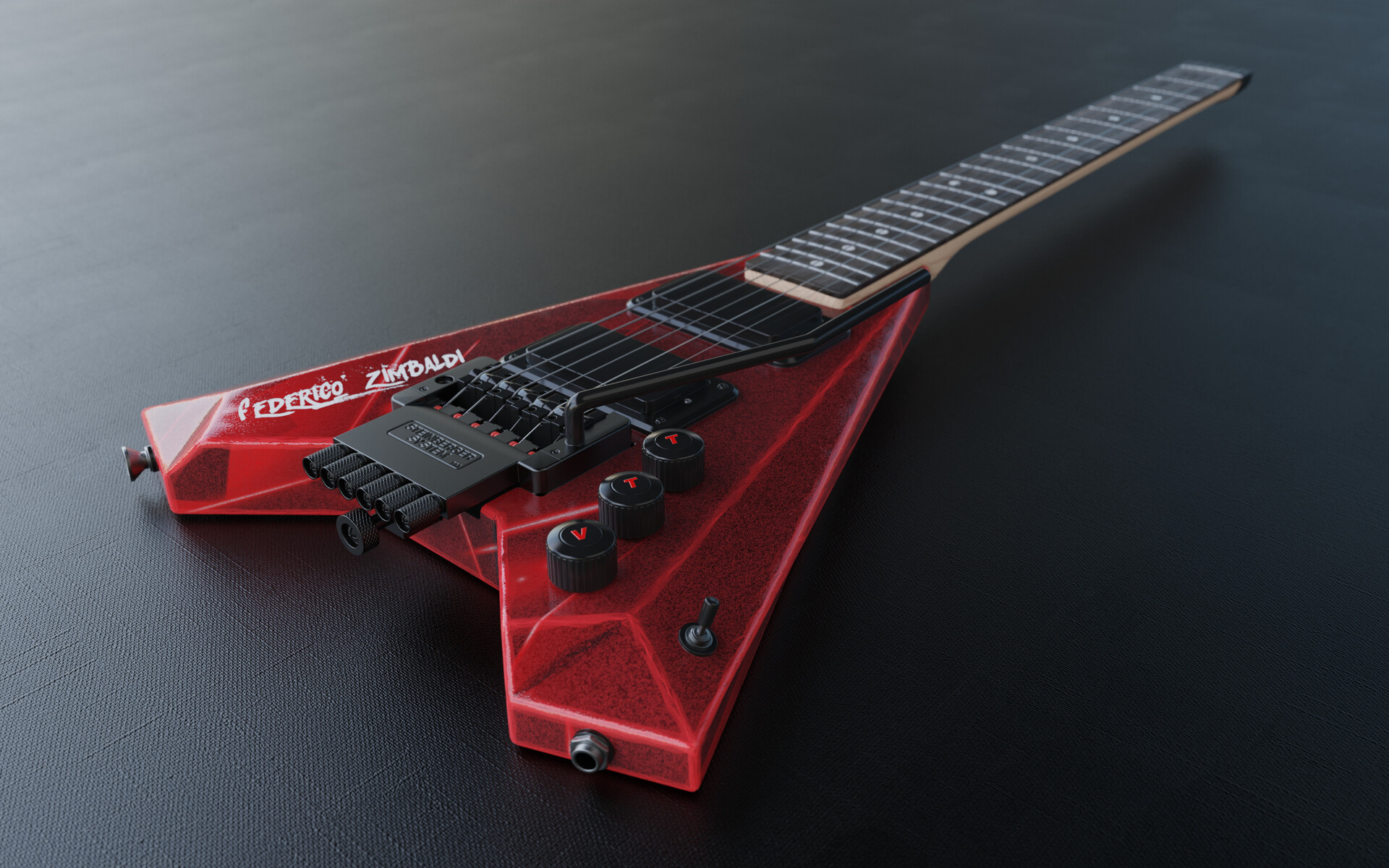 Federico Zimbaldi Compact Rock HeadLess guitar