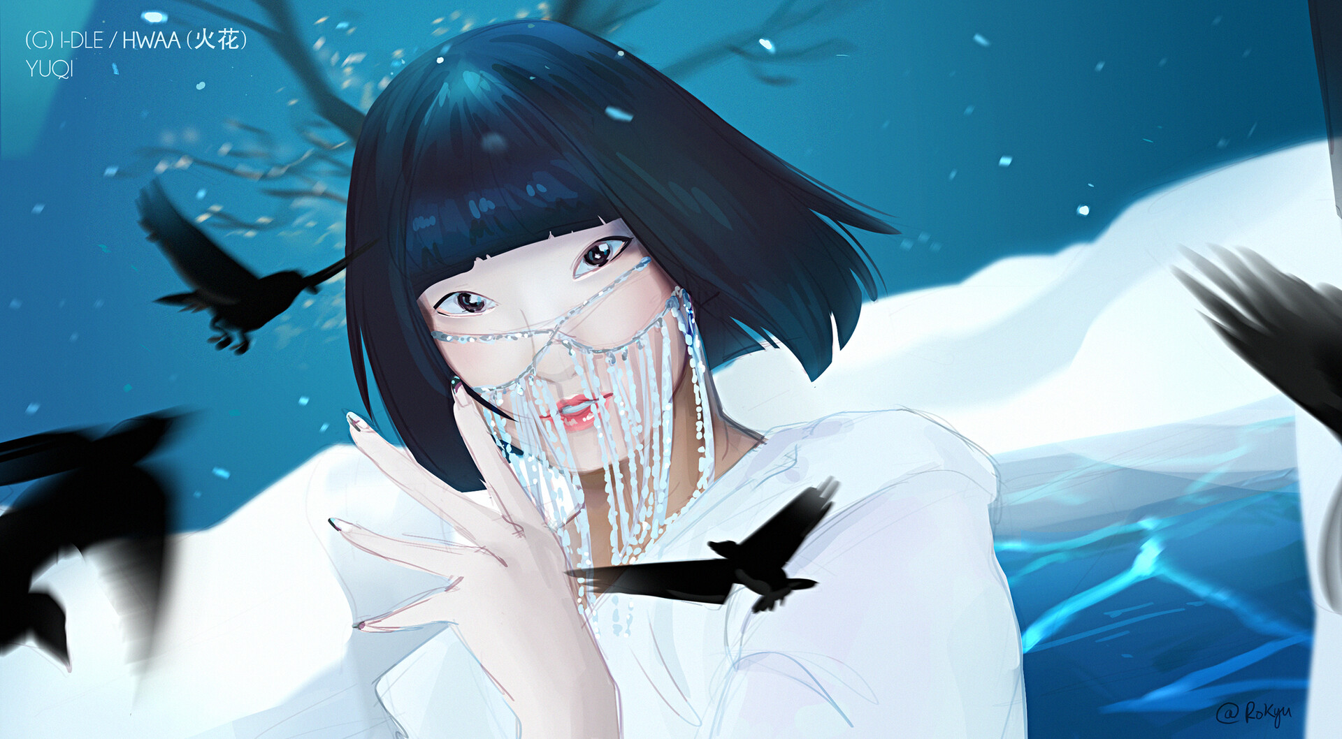 Artstation Kpop G I Dle Hwaa ç«èŠ± Redraw Roxane Vassal