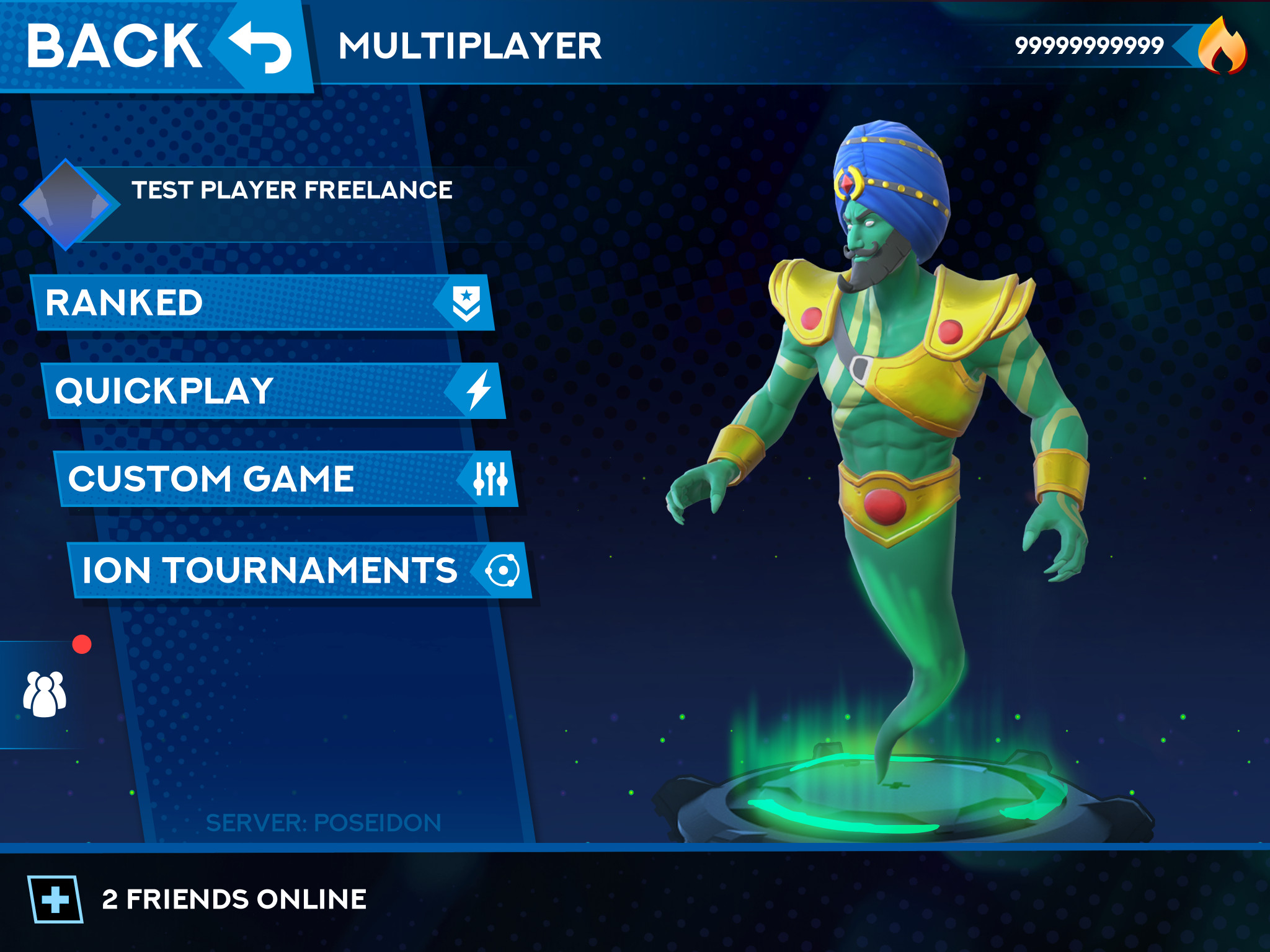 Multiplayer menu