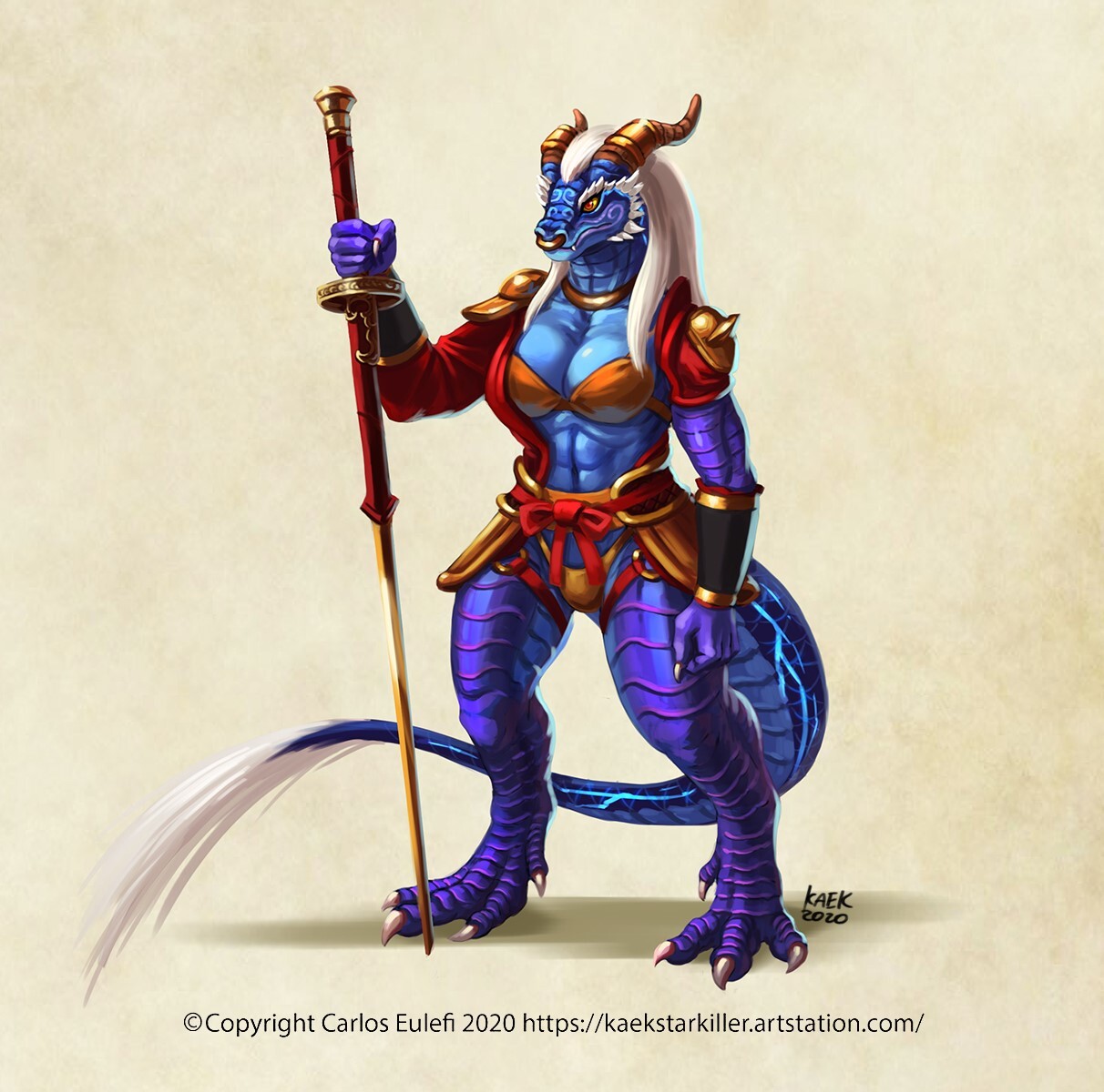 asian dragonborn girl character commission donde for roleplaying