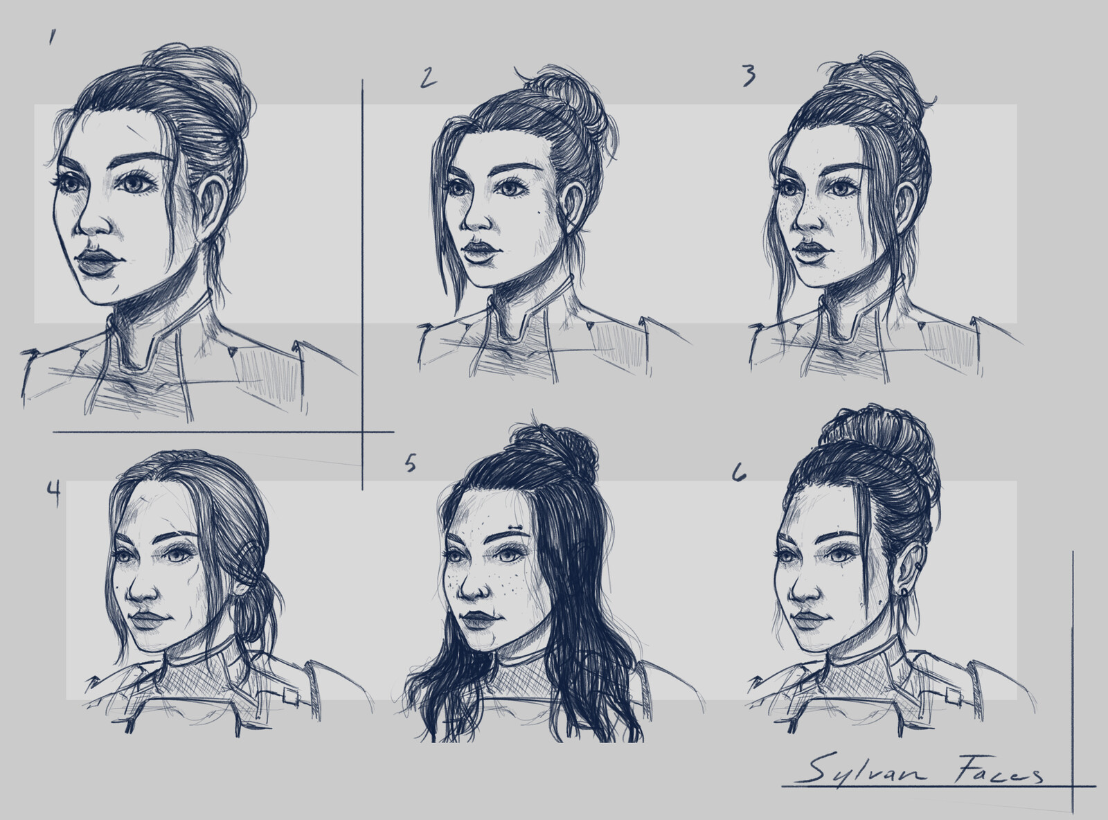 Face exploration thumbnails. 