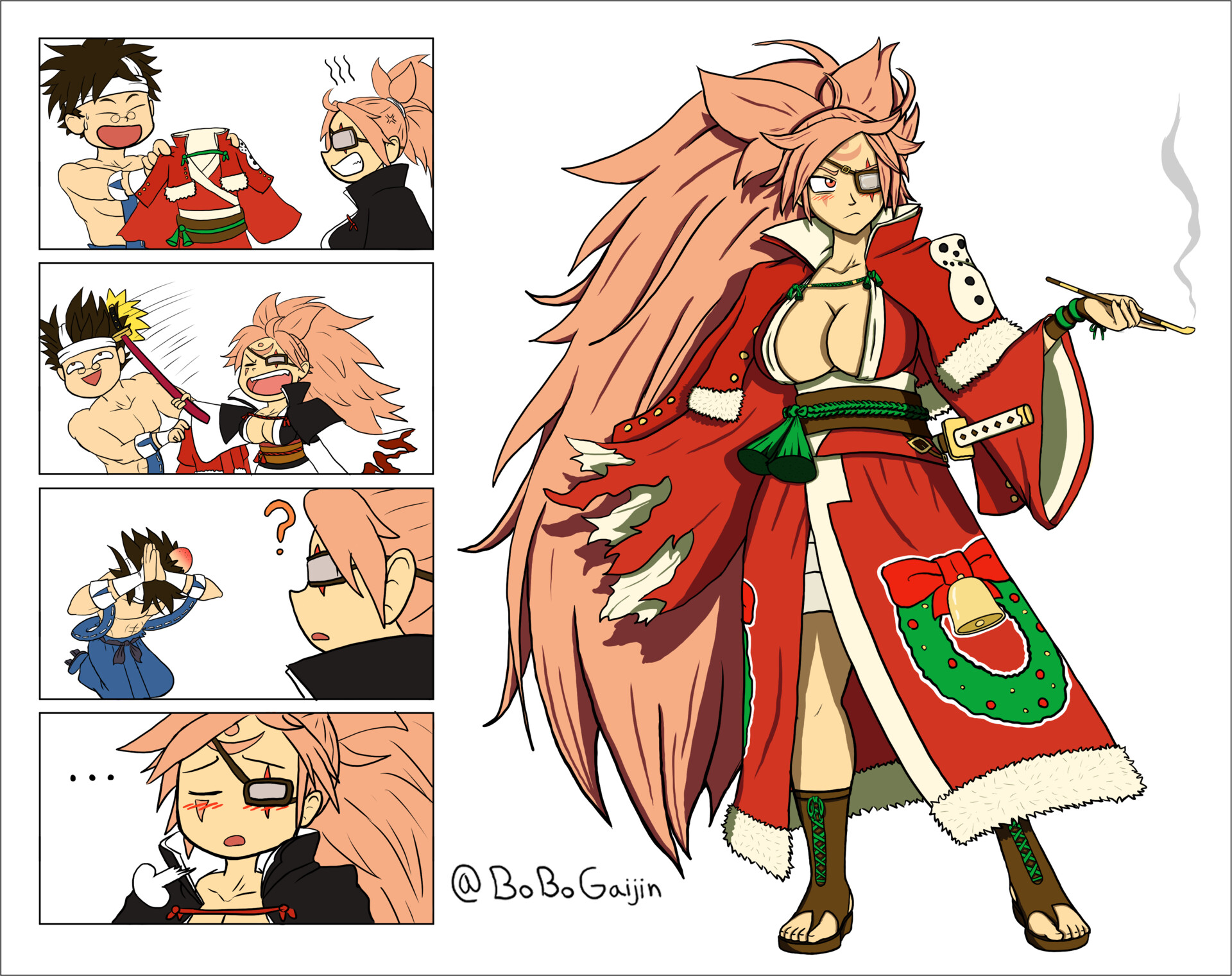 ArtStation - Baiken's Christmas Outfit