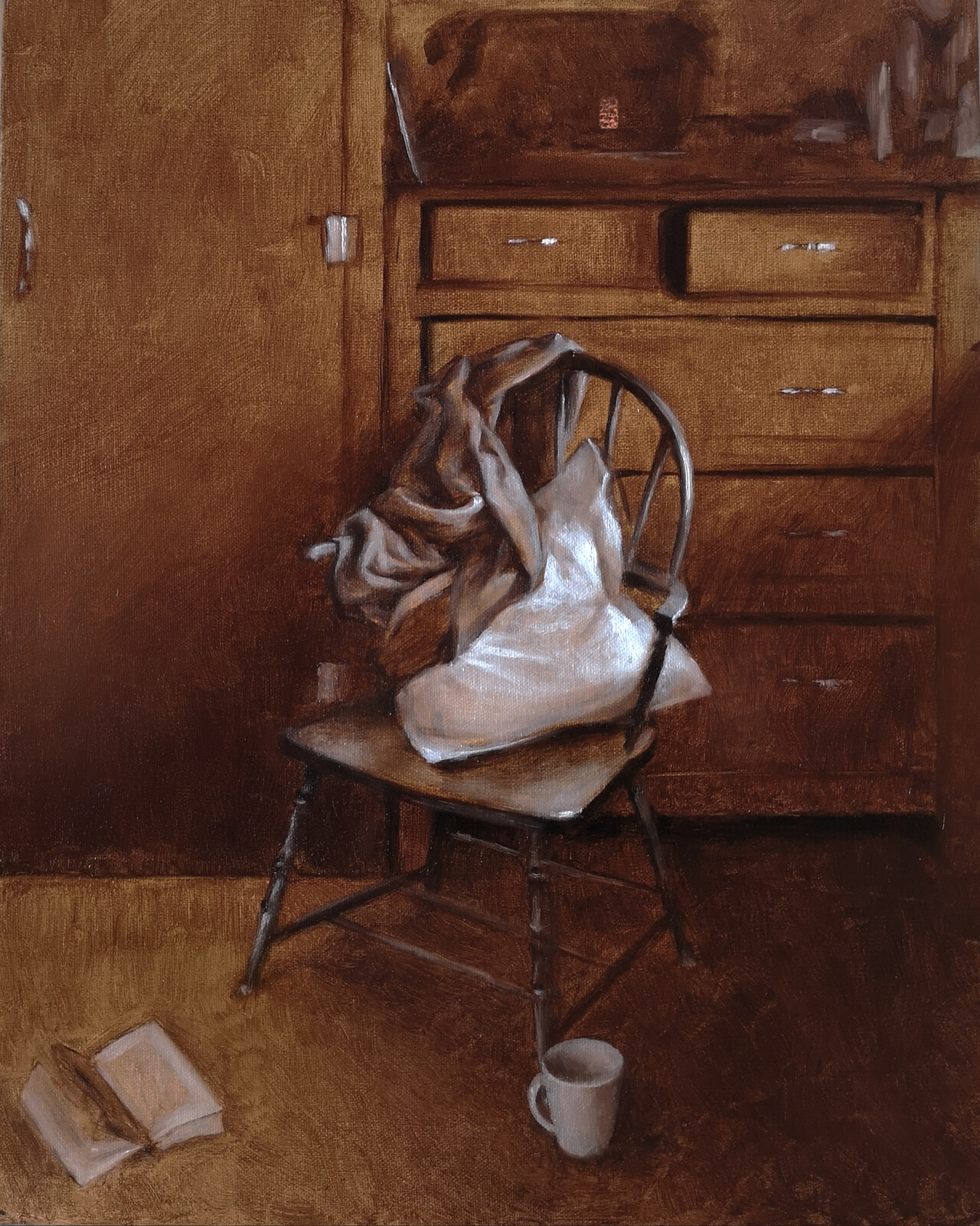 The Afternoon Reading, Oil on linen panel, 11x14