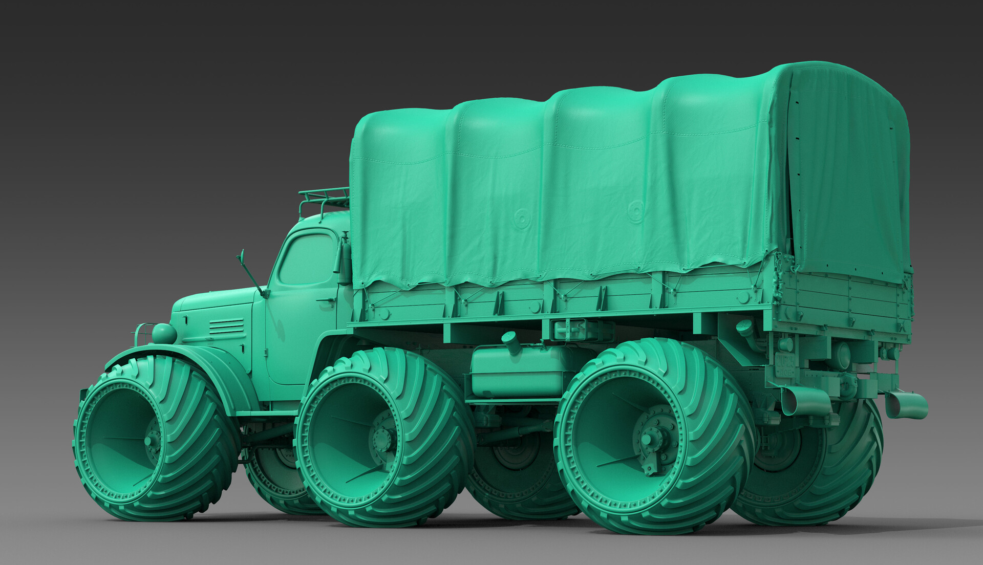 再入荷のおすすめ最新情報 Афанасьев Олег - model-ZIL-157R-Platforma_Bort_Tent 3d その他