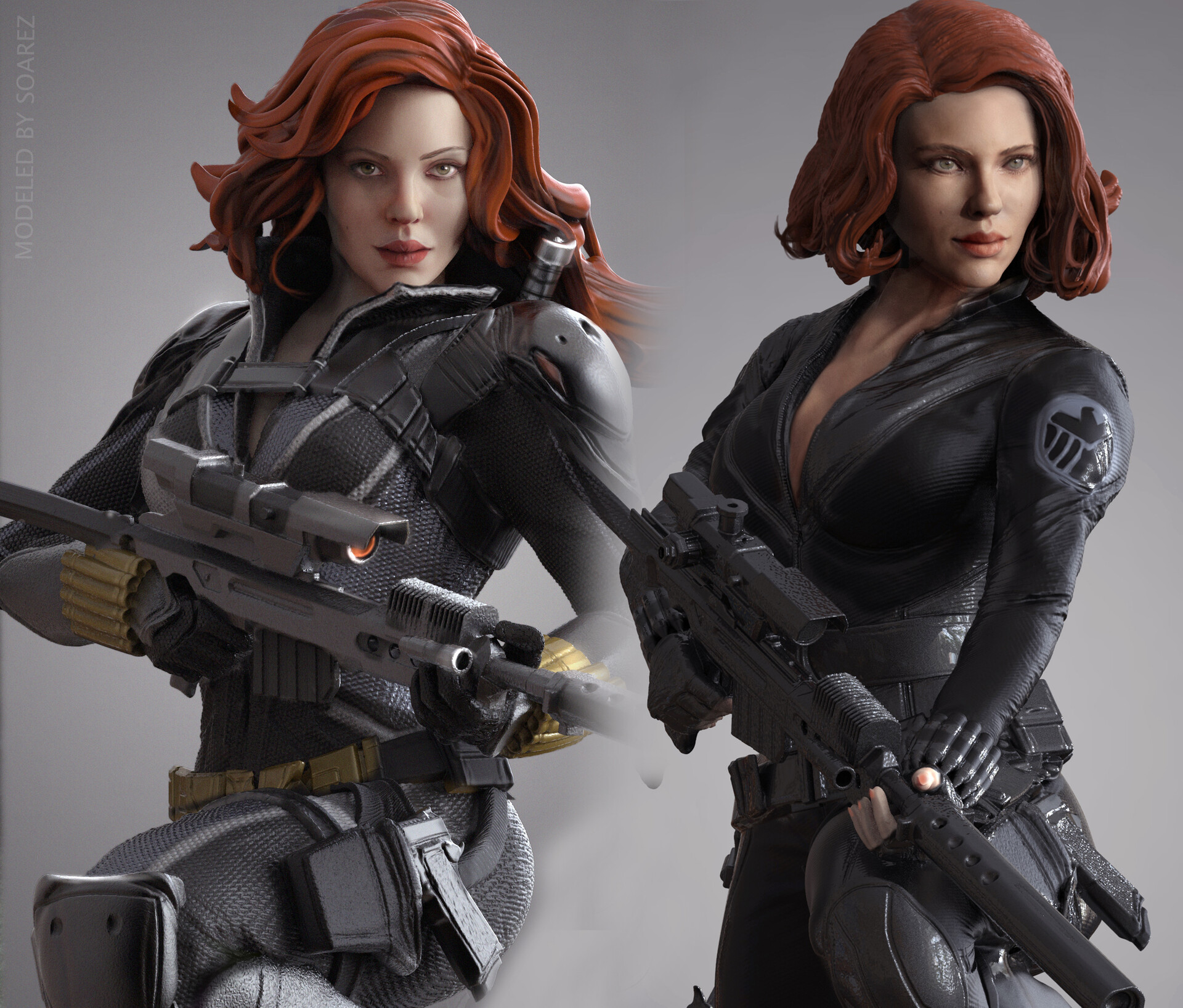 Marvel Model 3D Printed Black Widow