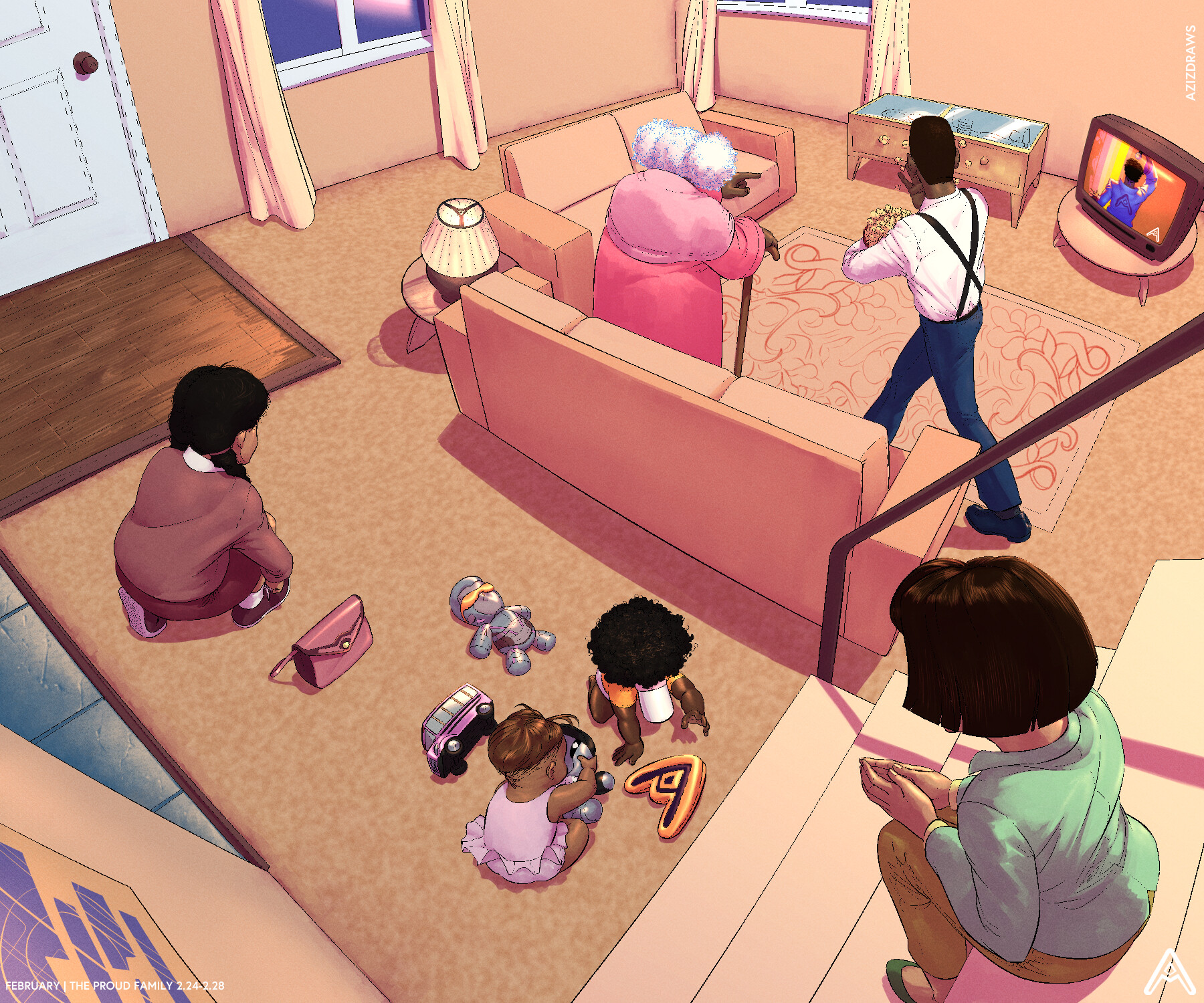 Artstation The Proud Family Aziz Mbye