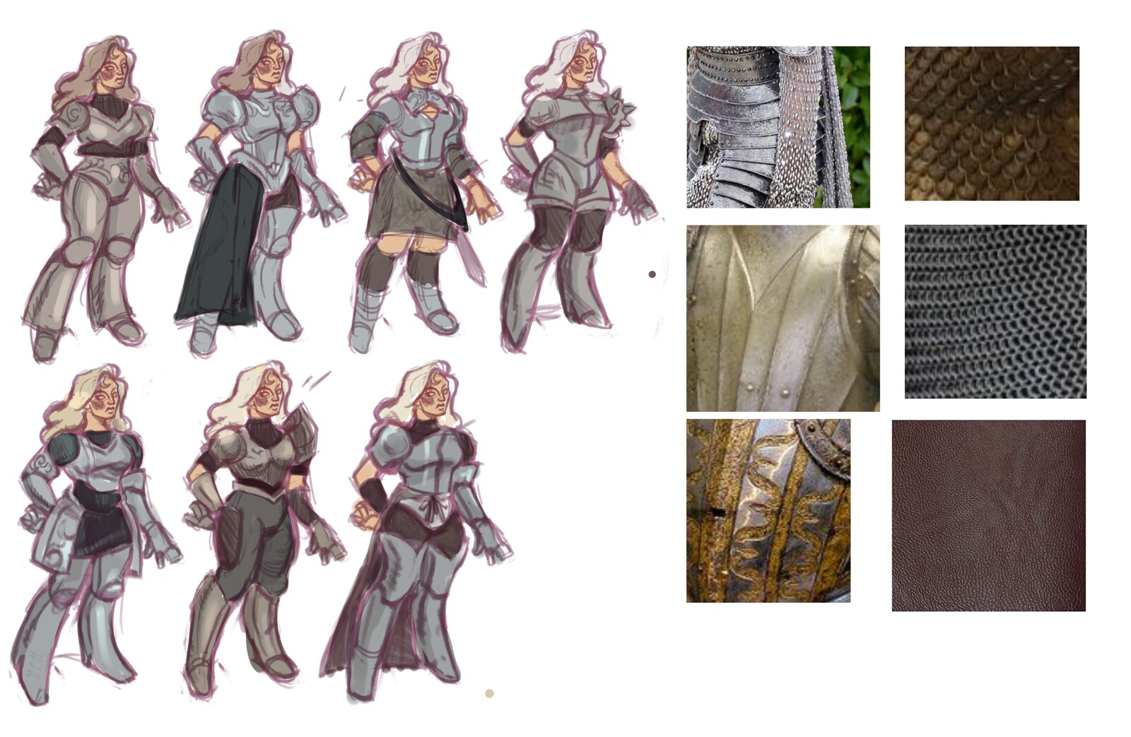 color comp and material references