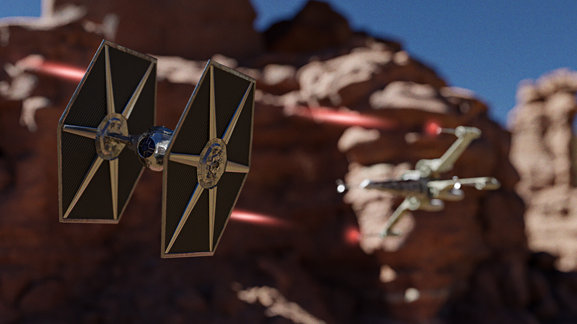 Ben Darby X Wing V Tie Fighter Dog Fight