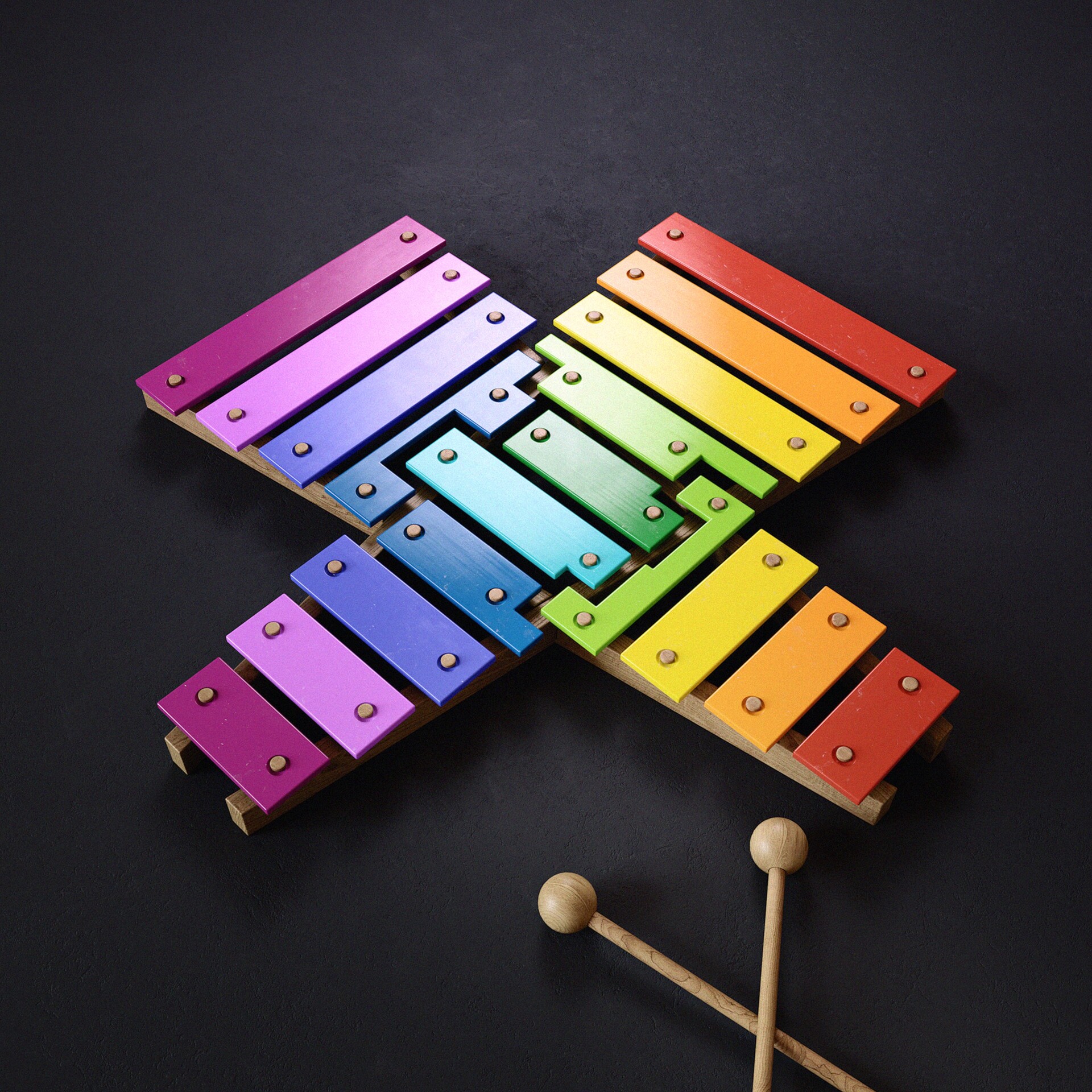 Xylophone online with letters