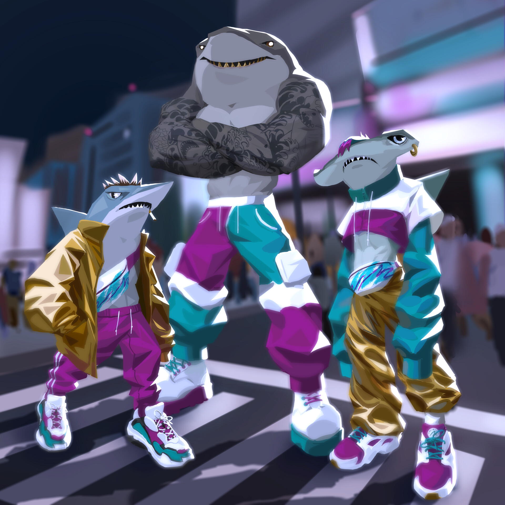 ArtStation Street Sharks