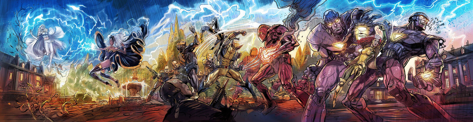 X-Men - Mutant Insurrection: Emma Frost Showdown (3 panels)