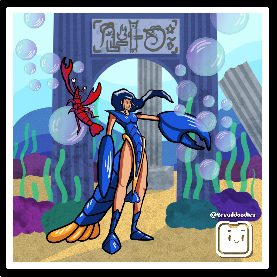 ArtStation Lobster girl and Eugine