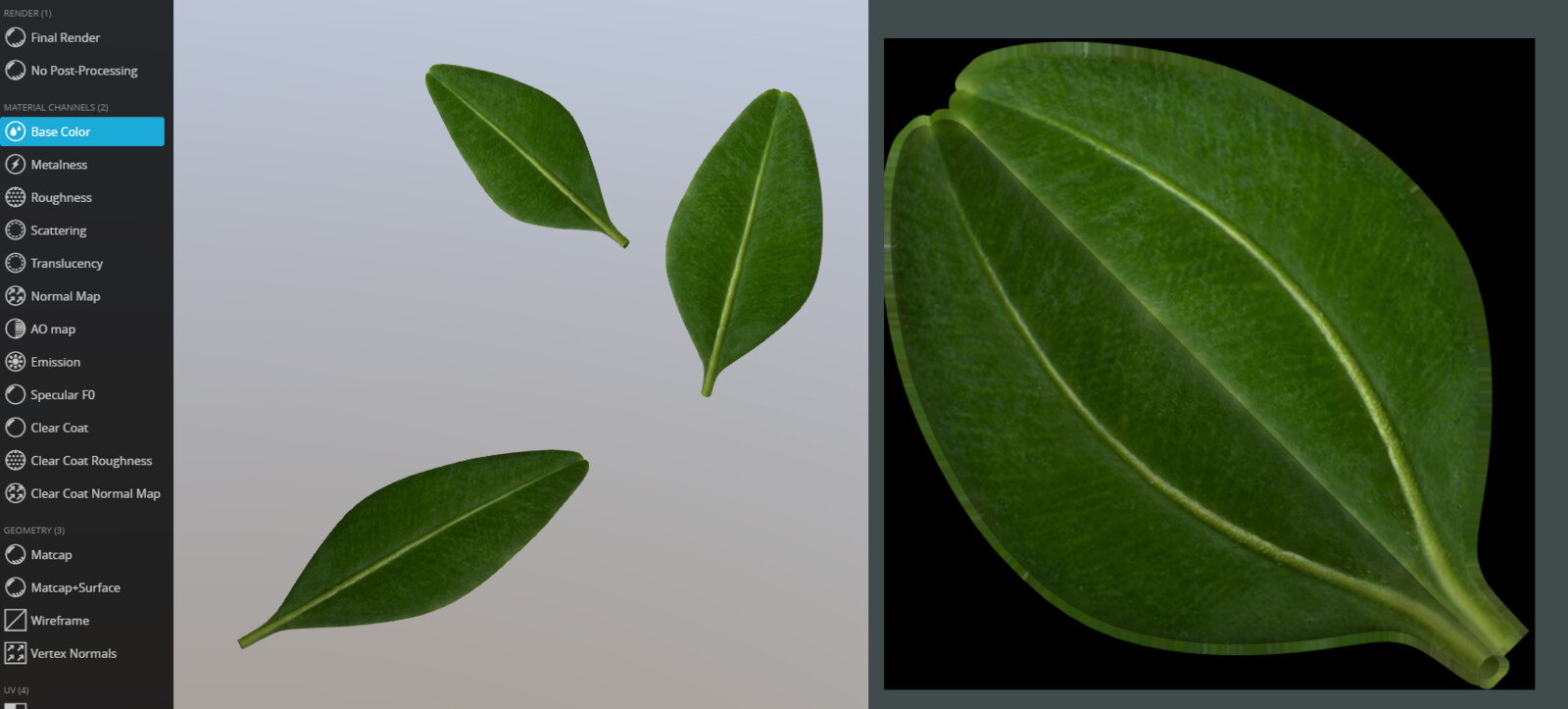 Textures for the high-poly version