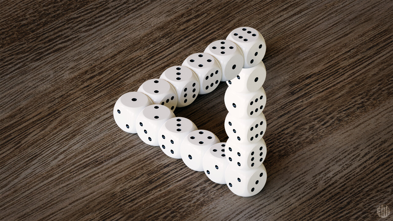 ArtStation 3D Dice Illusion