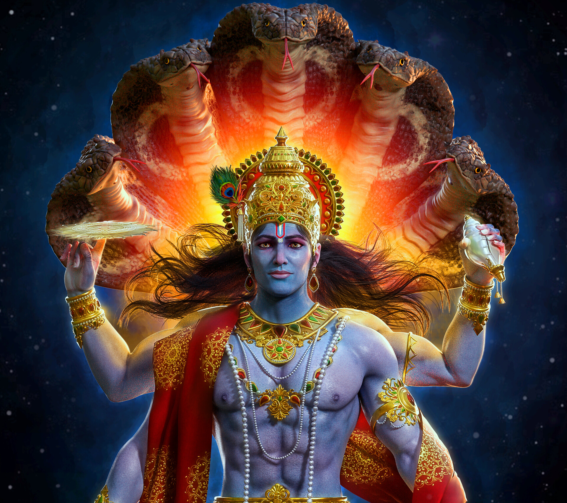 ArtStation - Lord Vishnu | The Protector