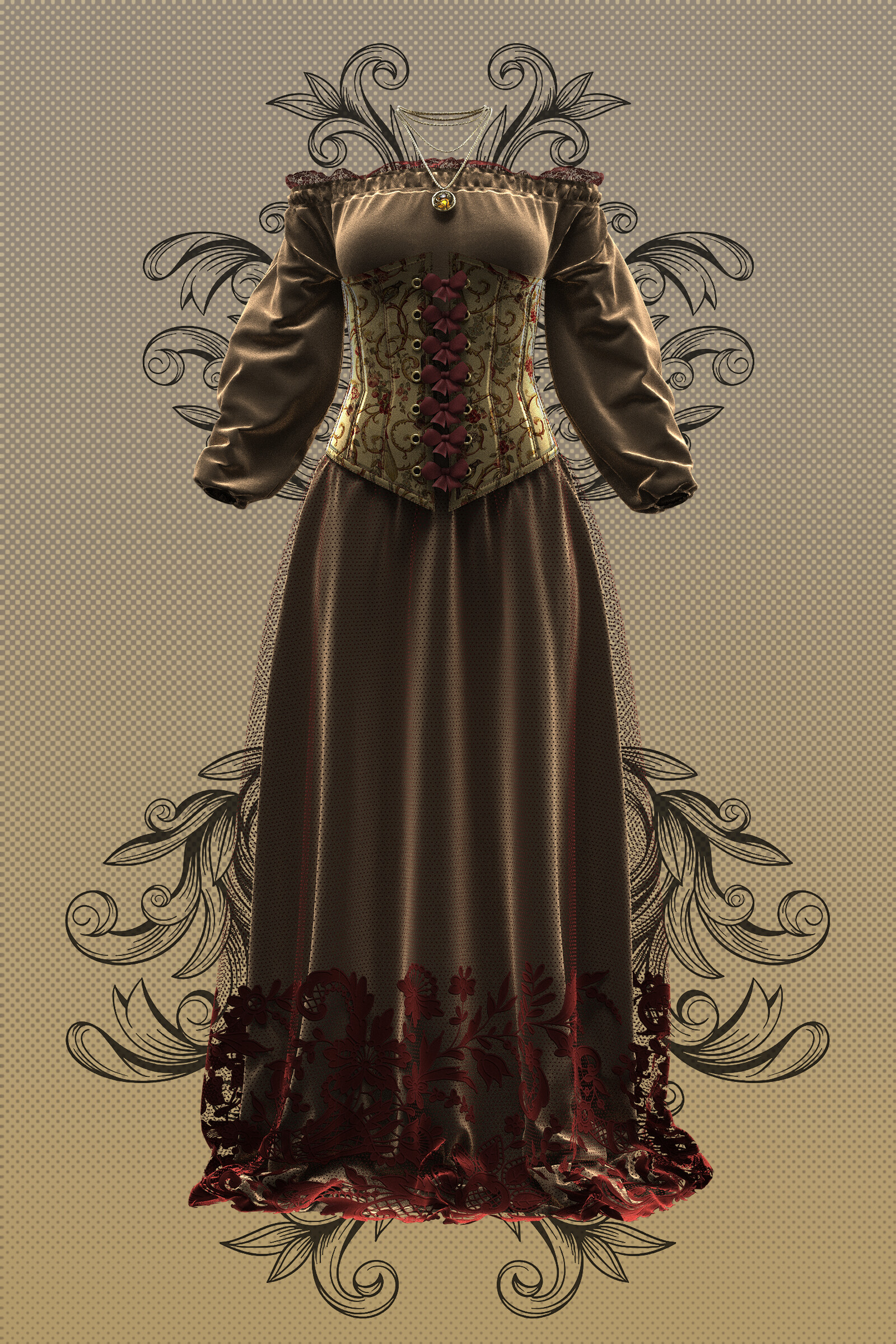 ArtStation - Medieval Dress