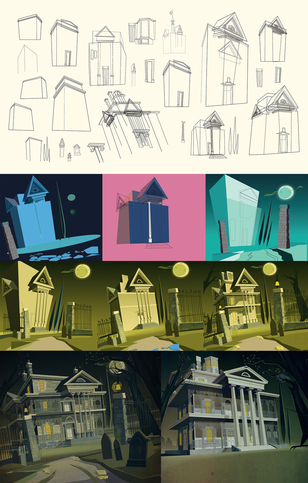 Some roughs - working out the style