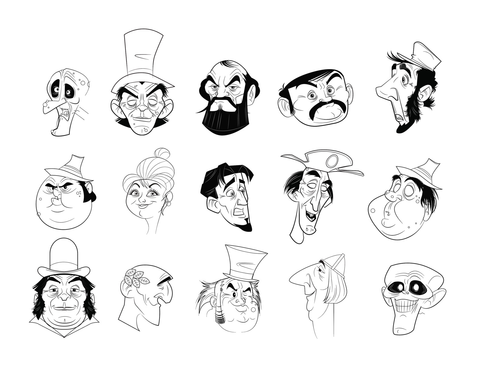 Character roughs