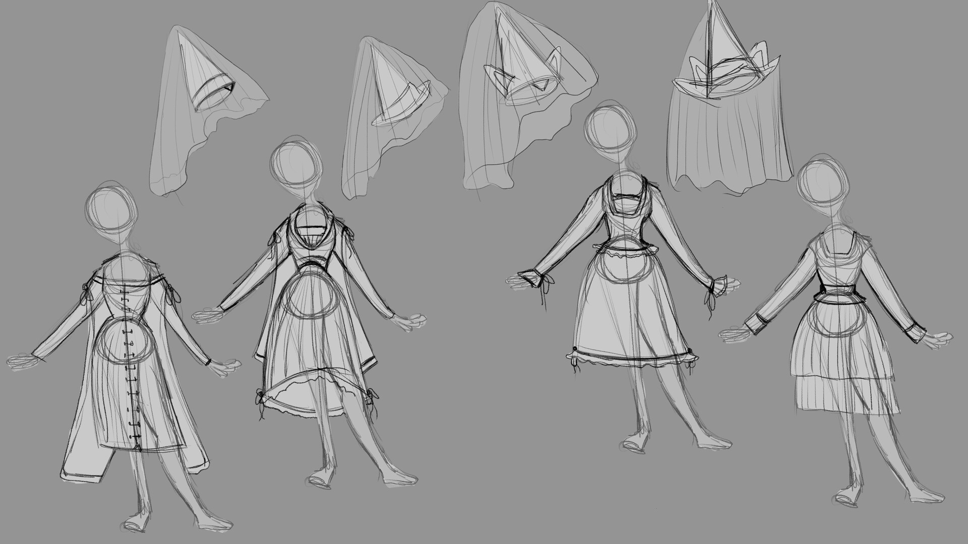 Witch clothes drawing hotsell