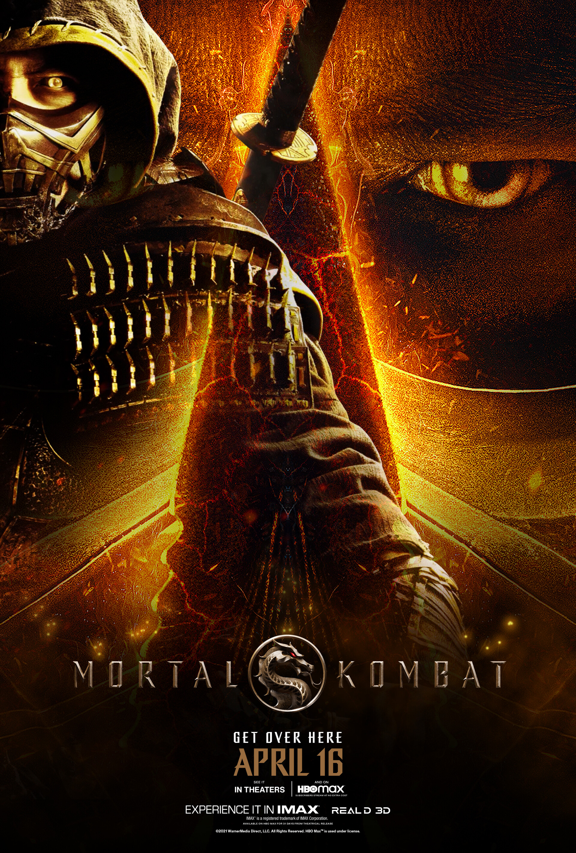 Poster Hbo Max Mortal Kombat Release Date Mortal Kombat 2021