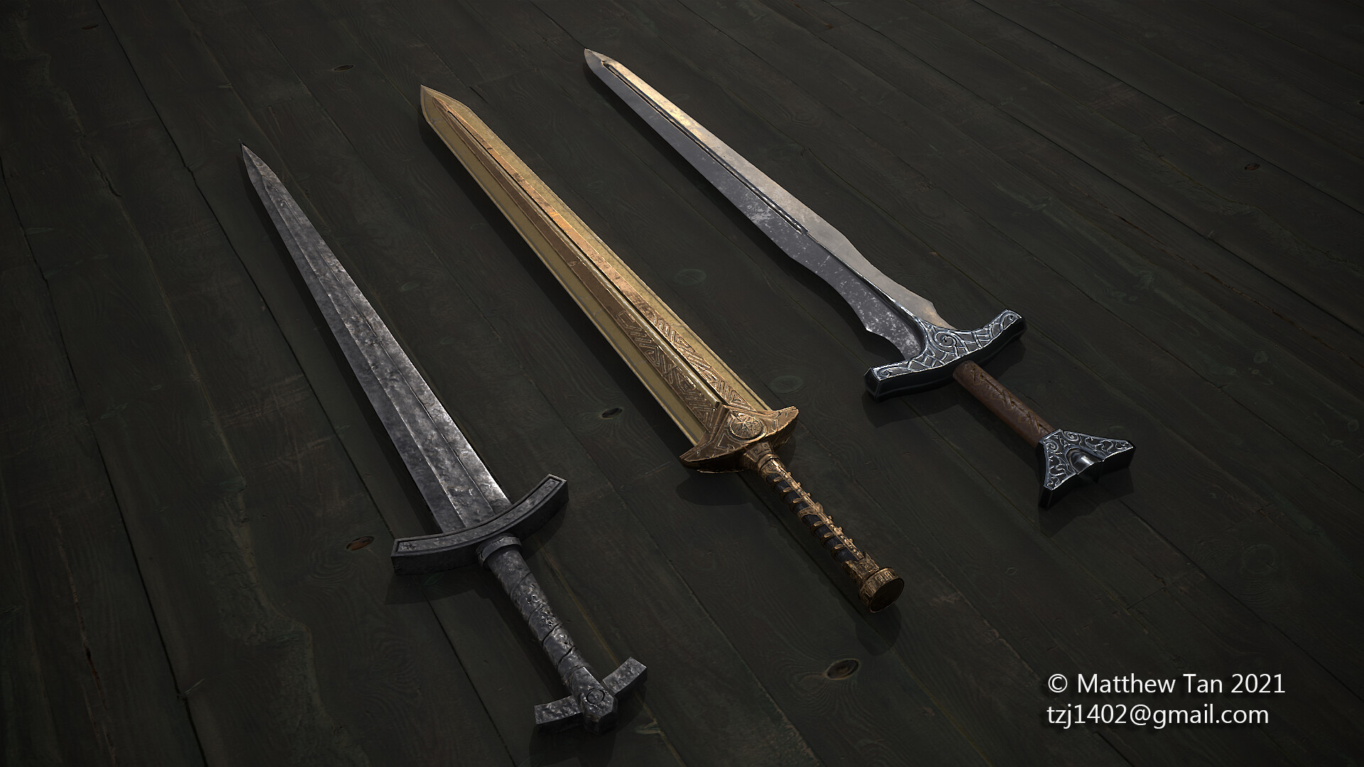 ArtStation Swords of Skyrim
