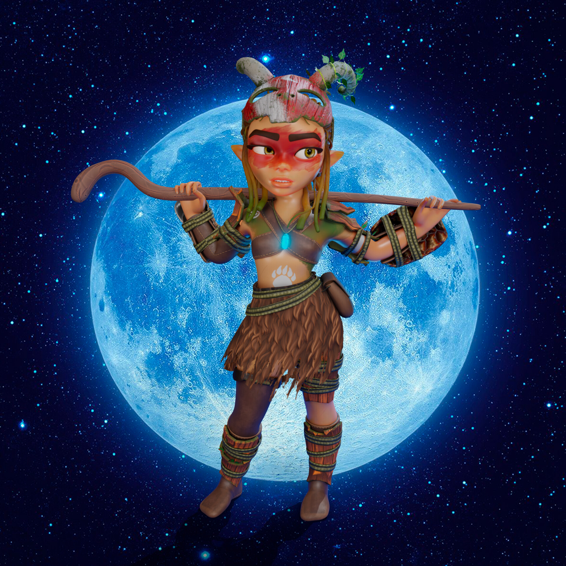 ArtStation - Lilli Wild-Ferret - Gnome Druid