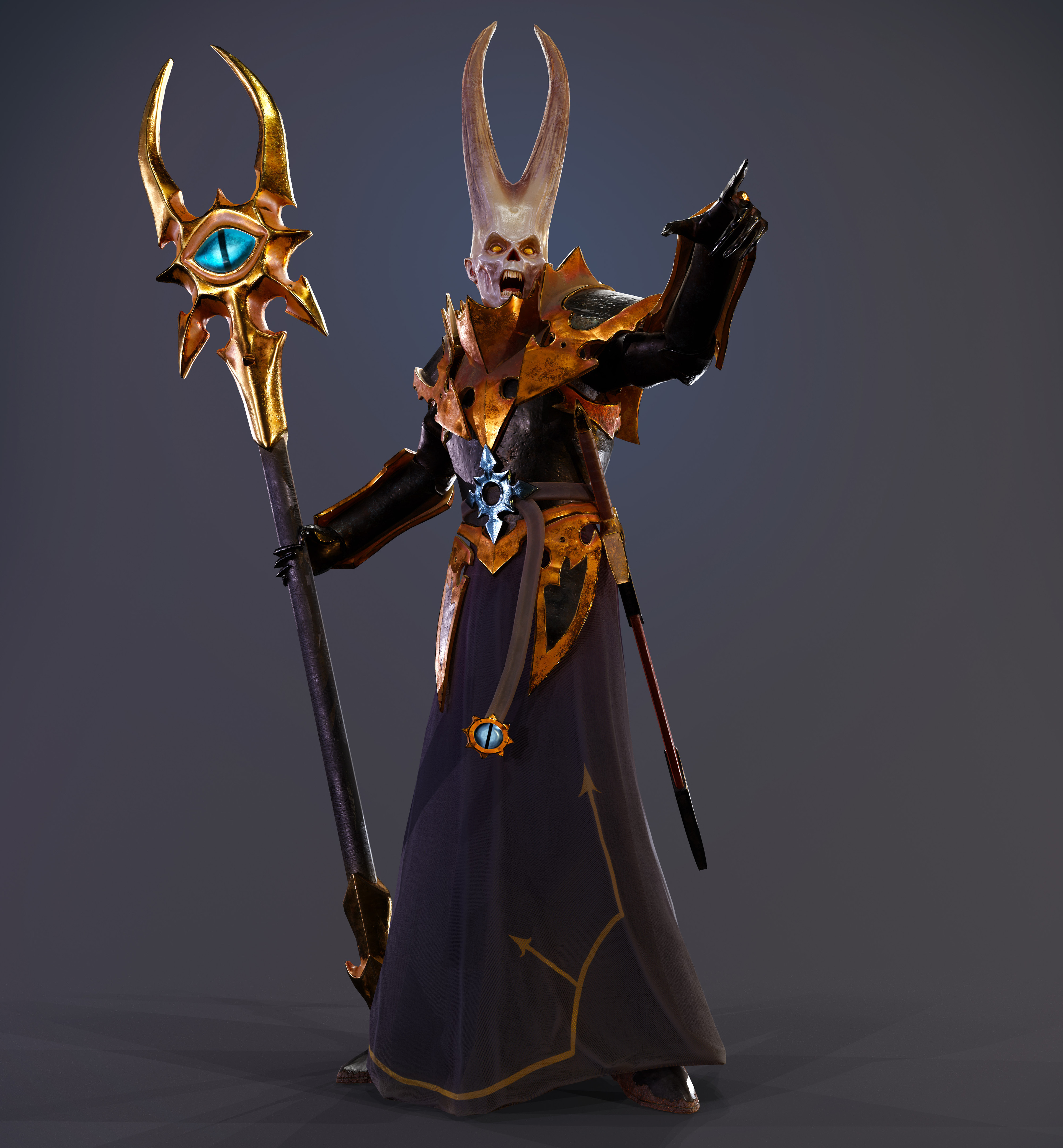 ArtStation - Chaos Sorcerer Lord - Warhammer Quest: Silver Tower