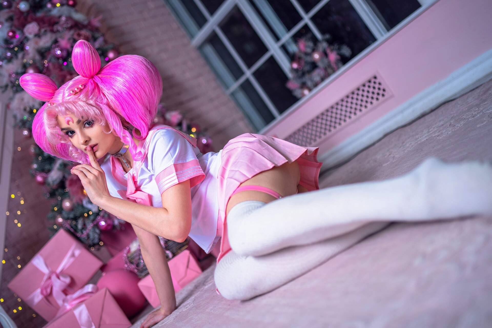 4 more photos of my Chibiusa cosplay from Sailor moon.