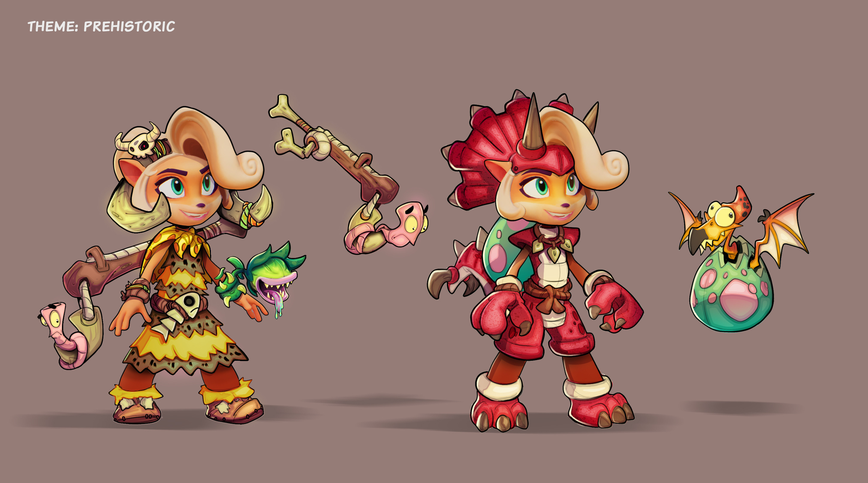 Coco Prehistoric Skins Concept - I really wanted to see a fly trap bracelet in -game.