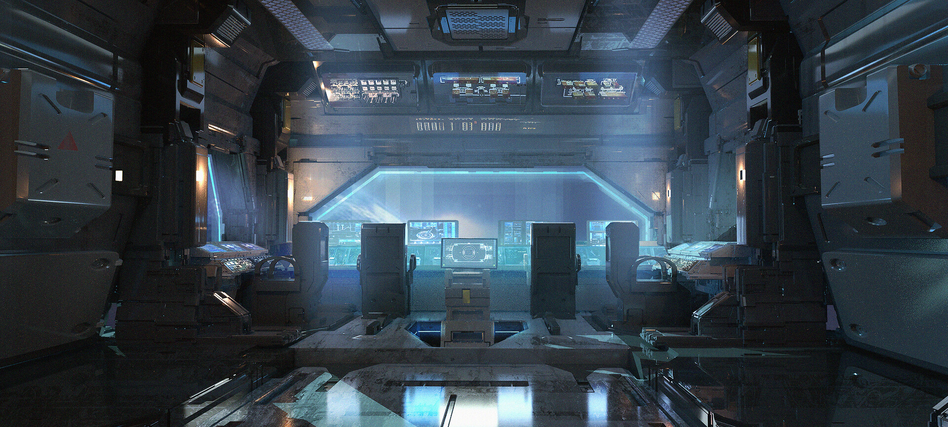 Amber Wang - spacecraft cockpit