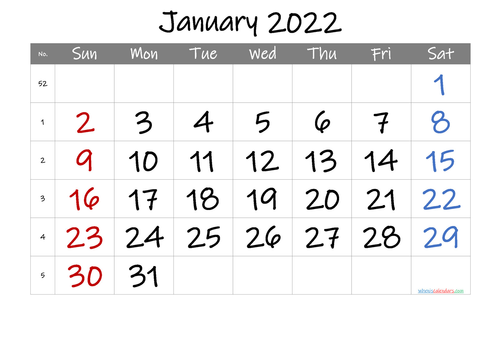 mateo pedersen blank january 2022 calendar printable
