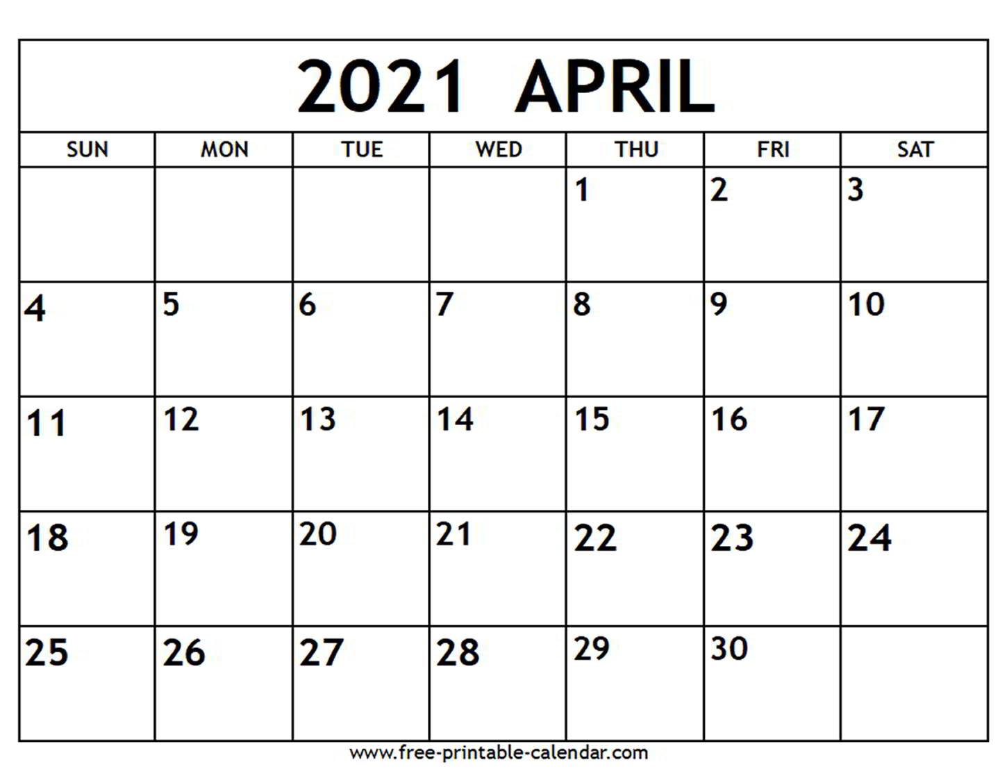 Artstation Blank April 2021 Calendar Printable Mateo Pedersen
