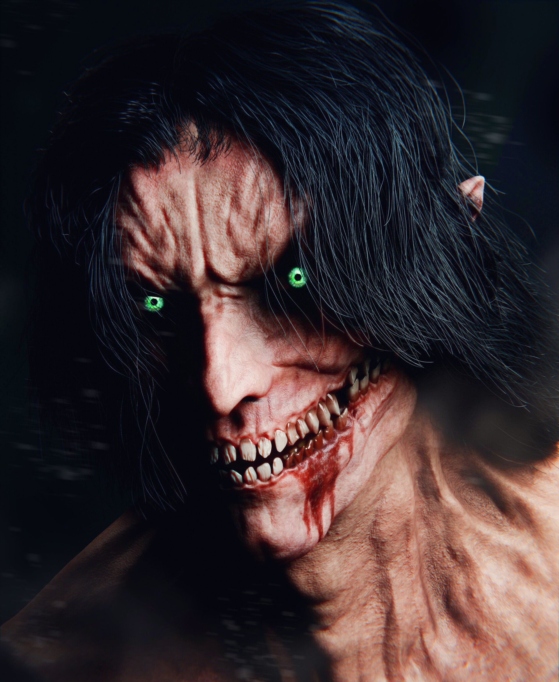 realistic eren yeager