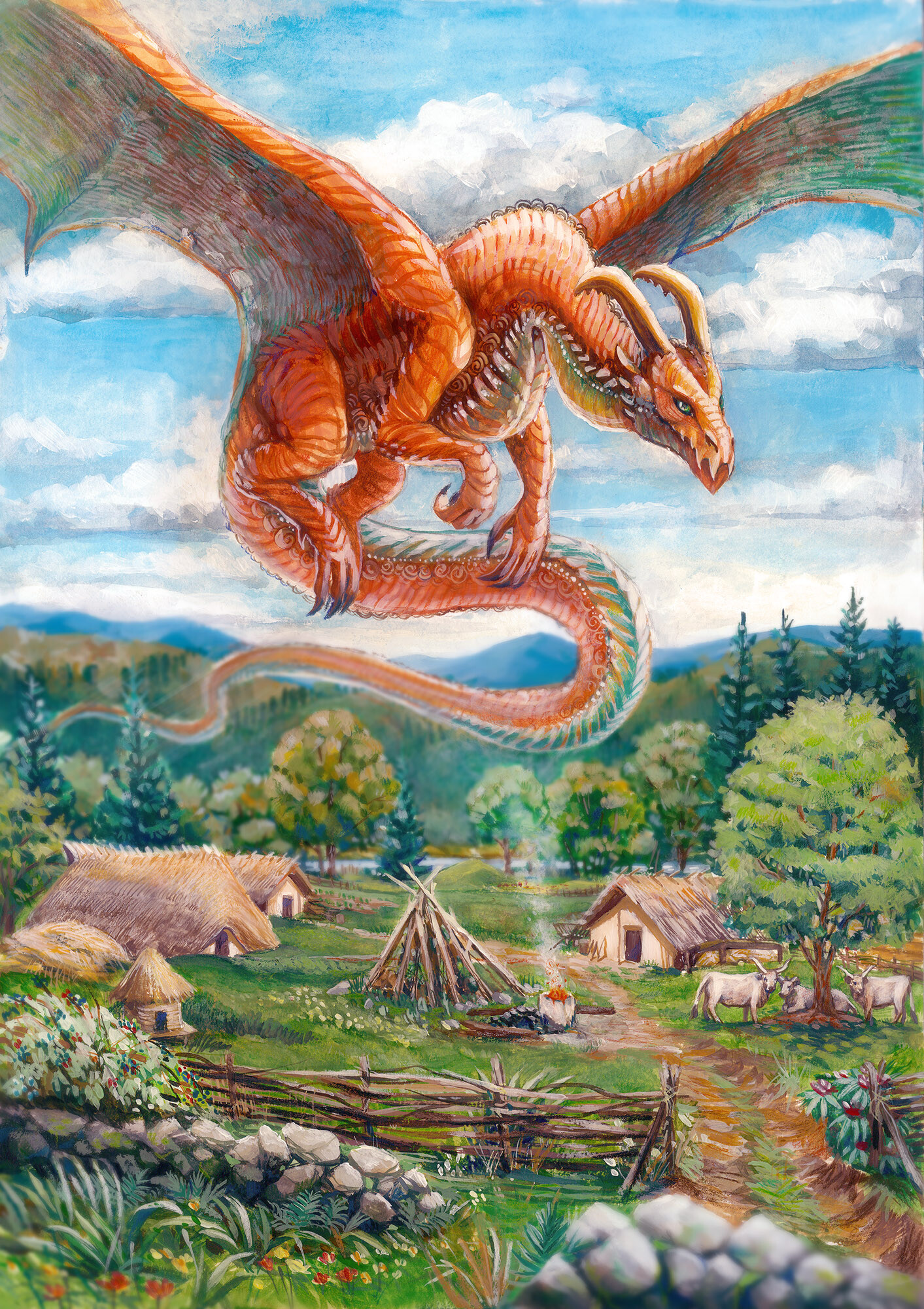 ArtStation Dragon Calendar Bronze age