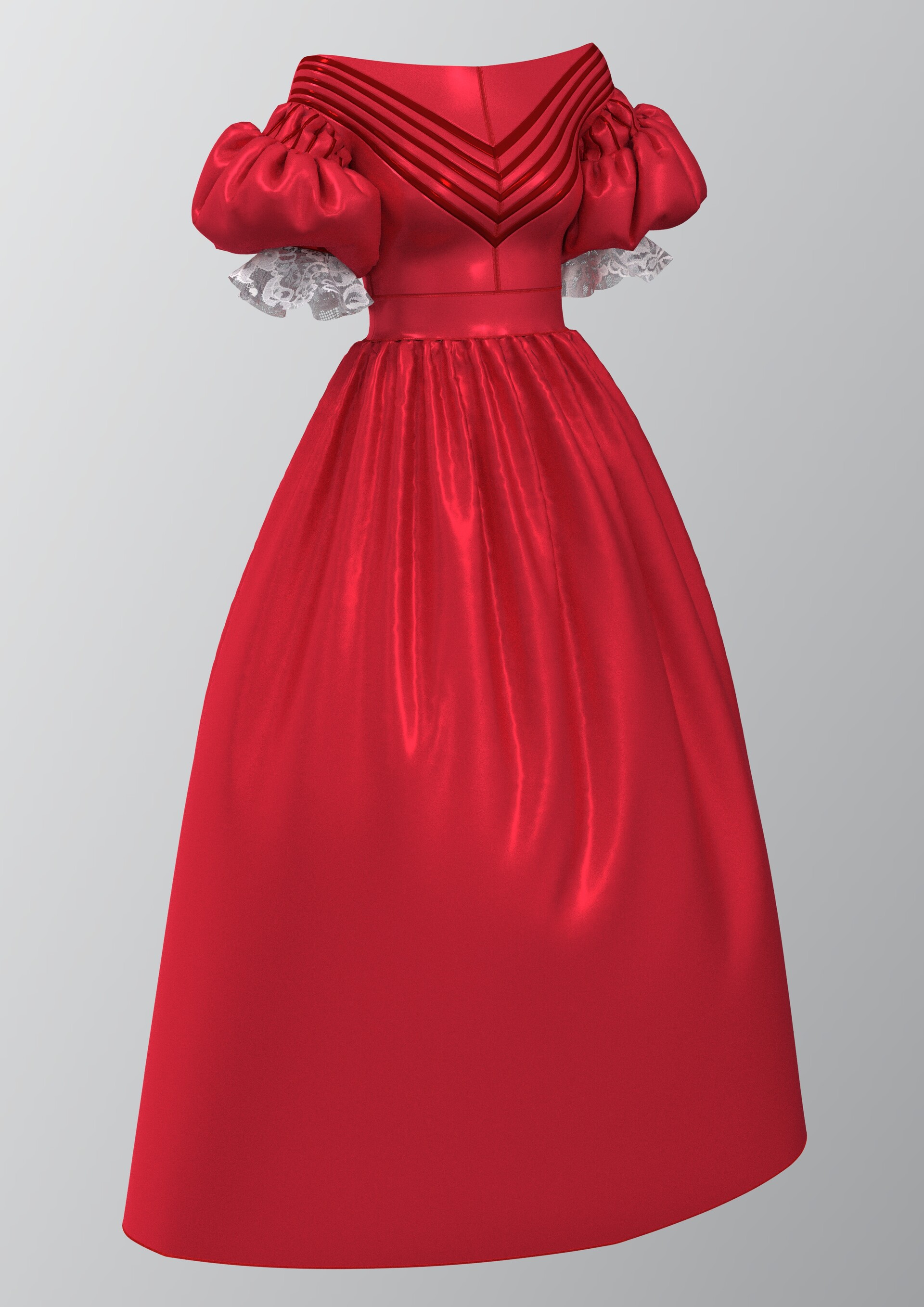 ArtStation - Red dress with lace + reference (Pinterest) ArtStation - Red dress with lace + reference (Pinterest)