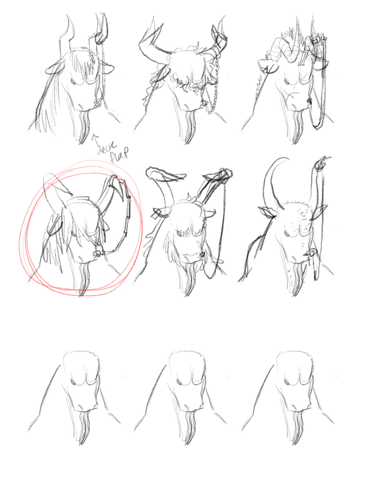 head sketches