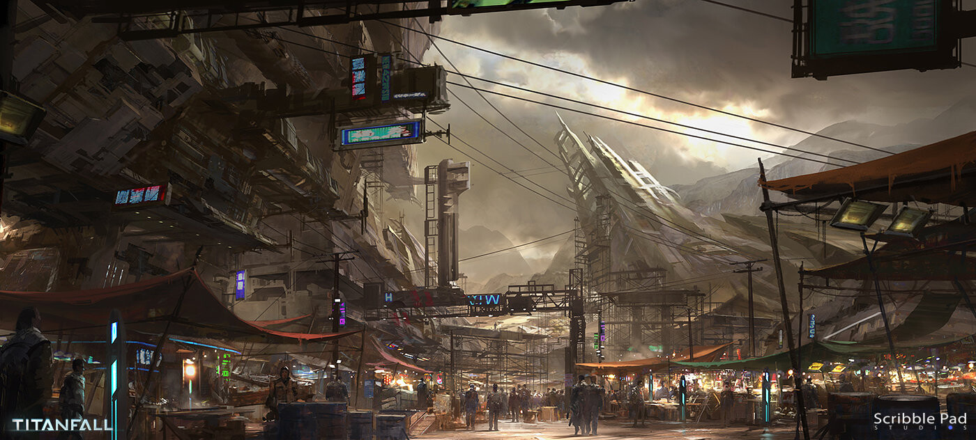 ArtStation Titanfall Crash Site Concept Art done for Respawn