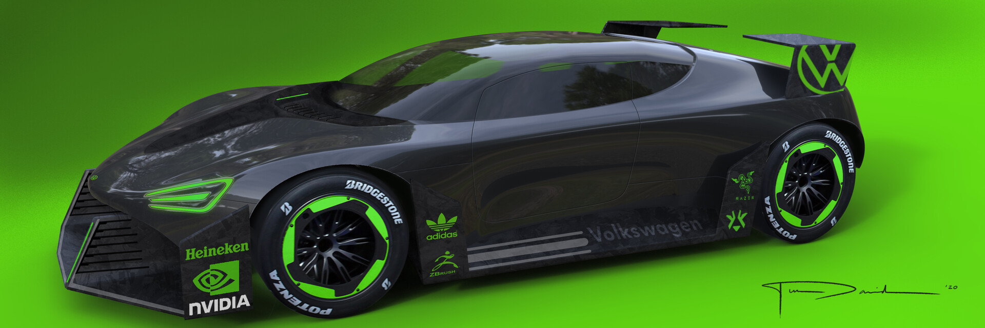 Artstation Vw Lemans Concept Inside Zbrush Tutorial Ilel David